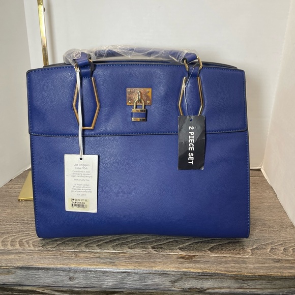 Alyssa Blue Women's Handbag and Wallet. Shoulder bag. Vegan leather. NEW.purse - Picture 14 of 14